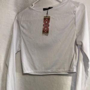 Long sleeve crop top